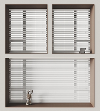 Modern Idea Venetian Blinds Window Dreamy Curtain 3d model