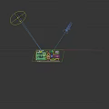 Overall Industrial Plant Layout Featuring Multiple Buildings Circular Tanks Large Blue Roof Structures