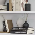 Decorative Ornament Set With Books Clock Vases Wooden Tray And Photo Frames For Home Decor