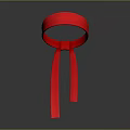 Soft Fabric Red Headband With Knot Design For Stylish Fashion Accessory