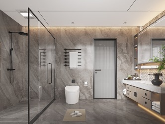 Modern toilet 3d model