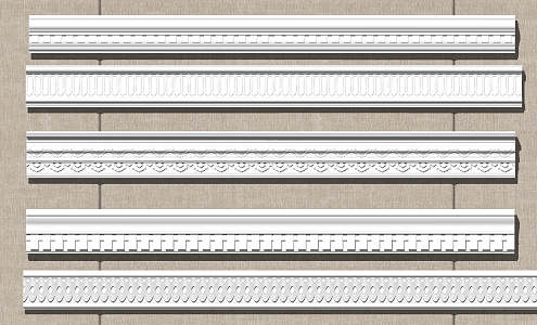 European plaster line 3d model