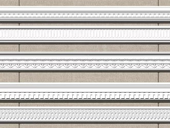 European plaster line 3d model
