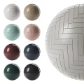 Woven Sphere Components With Various Colors And Textured Design Details