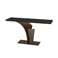 Modern Entryway Side Cabinet With Sleek Black Tabletop And Metal Frame