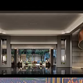 Modern Luxury Clubhouse Interior Design Featuring Floor to Ceiling Windows Greenery And Elegant Furniture