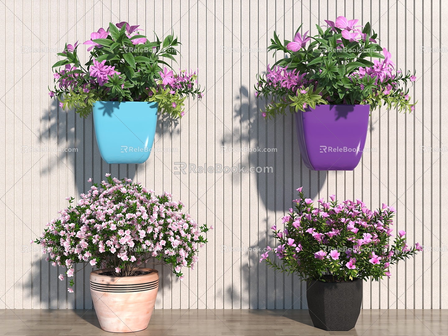 flower potted plant flowerpot plant flower pot 3d model