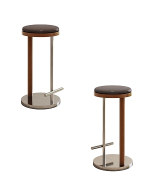 Modern Bar Stool Bar Chair High Stool 3d model