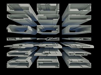 Modern mechanical housing mechanical housing frame model