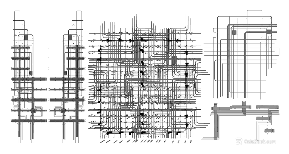 Detailed Pipes Engineering System Layout With Complex Structural Design 3d model 