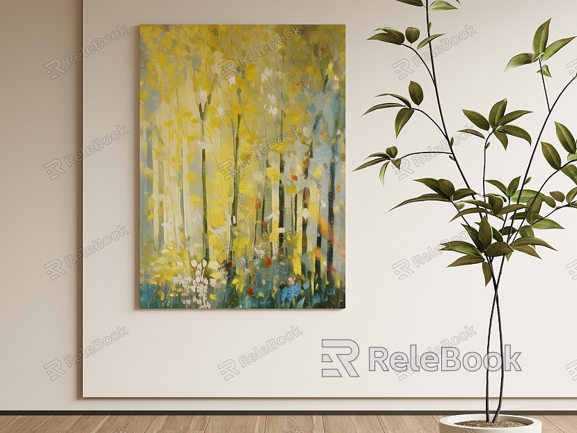 Modern Landscape Painting Decorative Painting model