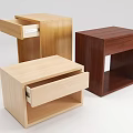 Modern Wooden Nightstand Designs with Drawer Storage and Light Dark Wood Finishes