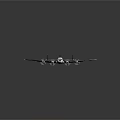Detailed White Airplane Model With Titanic Text Clear Wing Tail Structure And Black Reflective Background