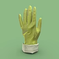 Stylish Yellow Fashion Gloves with White Cuffs for Modern Wardrobe Accessory Piece