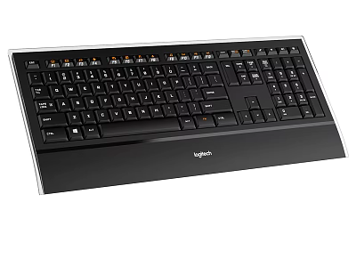Logitech Full Size Computer Keyboard With Numeric Keypad And Sleek Design 3d model