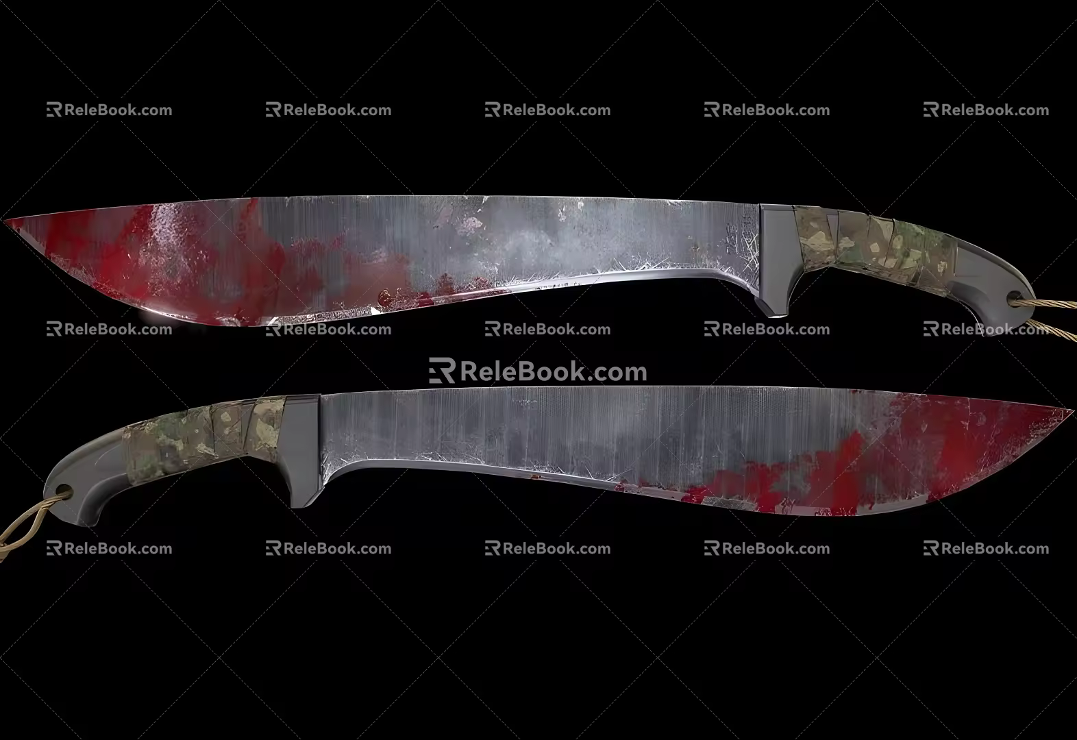 two knives 3d model