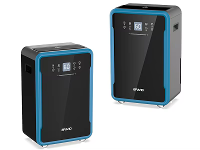 SHUO Household Appliances With Digital Display Black Blue Design Two Sizes 3d model