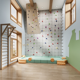 Climbing wall 3d model