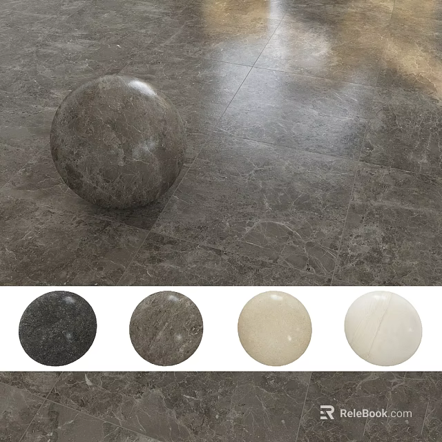 Marble Sphere Components With Various Textures And Color Options For Design 3d model