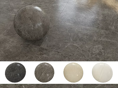 Marble Sphere Components With Various Textures And Color Options For Design 3d model