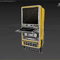 Modern Cassette Recorder Modern Realistic Cassette Recorder Machine Electrical Equipment 3d model