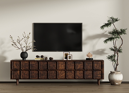 Quiet Ancient TV Cabinet 3d model