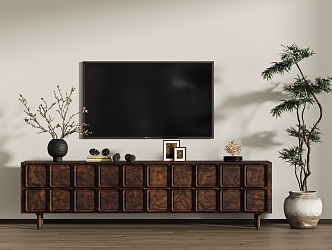 Quiet Ancient TV Cabinet 3d model