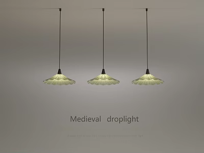 21 French Cream Chandelier Restaurant Chandelier 3d model