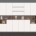 Modern bookcase 3d model