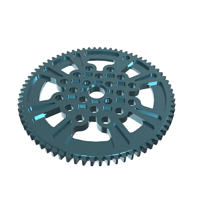 High precision synchronous wheel factory direct synchronous wheel spot standard model high torque arc synchronous wheel S5M 3d model