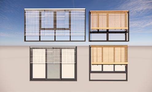 Modern blinds 3d model