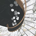 Stairwell chandelier 3d model