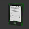 Modern e-reader e-books Amazon e-books electronic products 3d model