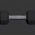 Hexagonal Fitness Dumbbell with 100 LB Weight Plates and Chrome Handle