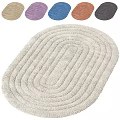 Square Rug with Multiple Colors Soft Plush Textured Pattern for Living Room Bedroom