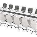 Large conference table 3d model