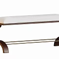 Modern Style Stools with Wooden Seat Metal Legs and Minimalist Design