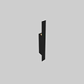 Sleek Black Wall Light with Modern Design and Soft Lighting Illuminating Wall