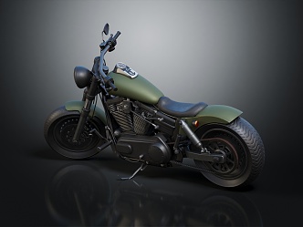 Modern Motorcycle Military Motorcycle 3d model