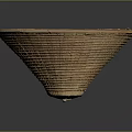 Natural Woven Bamboo Storage Basket Bowl Shaped With Traditional Craftsmanship