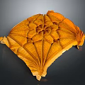 Furniture Carved Wood Decorative Panel With Intricate Floral Pattern Design