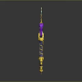 Colorful Decorative Magic Wand With Purple Pink Yellow Stars And Star Top