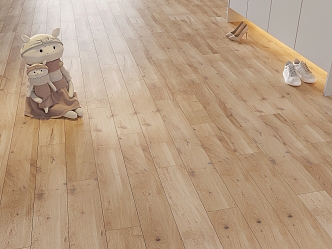 Wood Floor Home Solid Wood Floor Living Room Wood Floor Shoe Cabinet Shoes Plush Toy 3d model