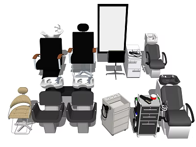 Ergonomic Massage Chair with Reclining Design and Comfort Features for Home Use 3d model