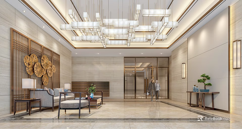 Modern Shower Sauna Interior Design With Steam Room And Luxury Lighting Fixtures 3d model 