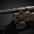 Cannon Earth Cannon Battery Cannon Gun Ancient Cannon Tower Battery Wall Cannon Low Face Low Number Low Model Simple Model Game Movie and TV Level Super Realistic 3d model