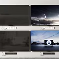 Sleek Modern Wall Mounted Smart TV with 4K UHD Display Showing Natural Scenery