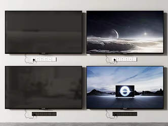 Modern TV 3d model