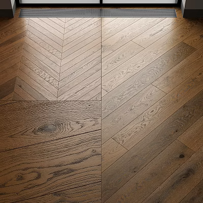 Wooden Flooring With Various Patterns And Textural Details In Design 3d model