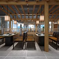New Chinese Hot Pot Shop 3d model
